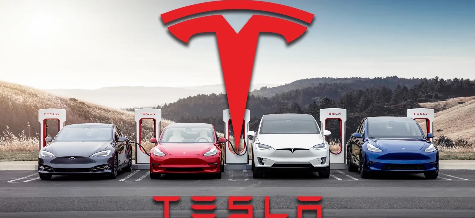 Tesla električni automobili ispred Supercharger stanica – simbol EV revolucije u 21. veku