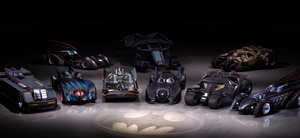 Betmenova vozila parkirana jedna do drugog.