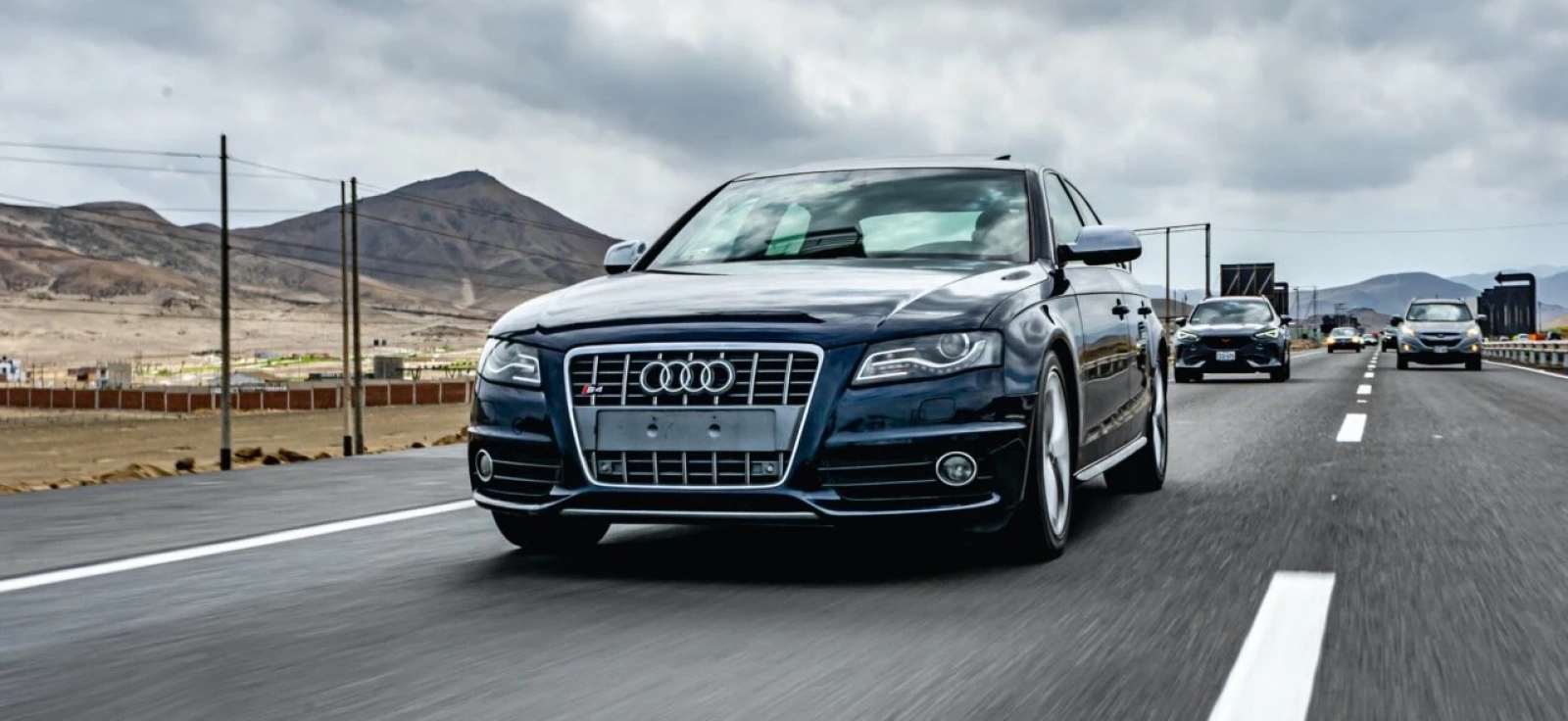 Audi na autoputu ka Srbiji, povratak kupljenog automobila iz Nemačke